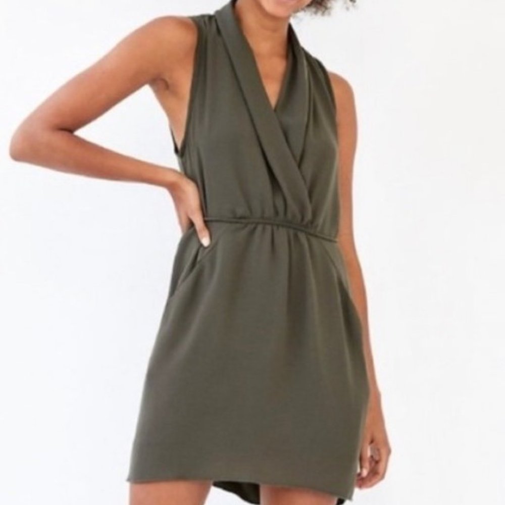 Aritzia Wilfred Sabine Green Dress